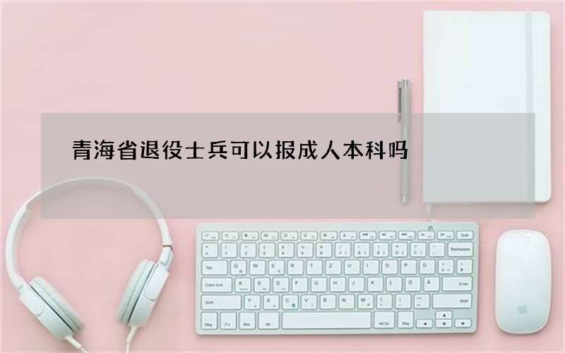 青海省退役士兵可以报成人本科吗